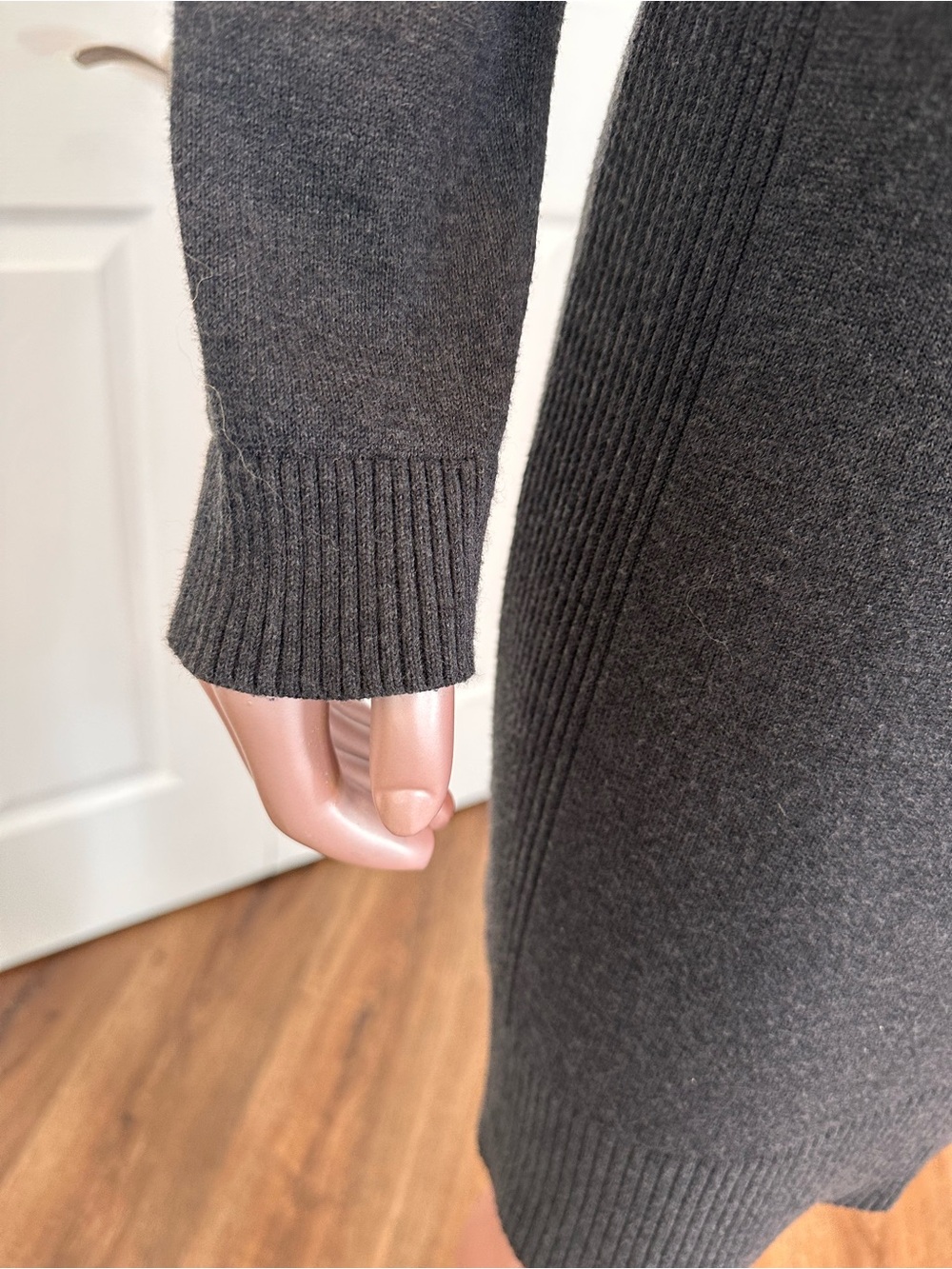 lululemon Knit Sweater Dress | Charcoal Gray | Mock Neck | Size 8 | A-1828 - Picture 9 of 14